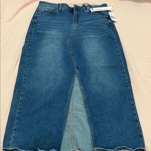 Nicole Miller Blue Denim Skirt